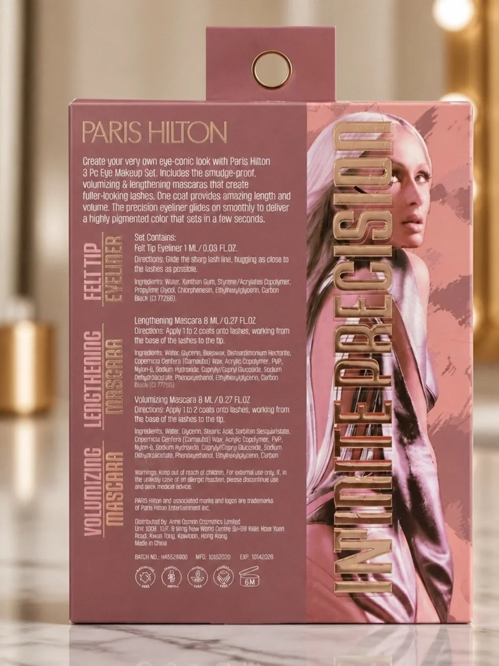 Paris Hilton Infinite Precision 3-Piece Eye Makeup Set New